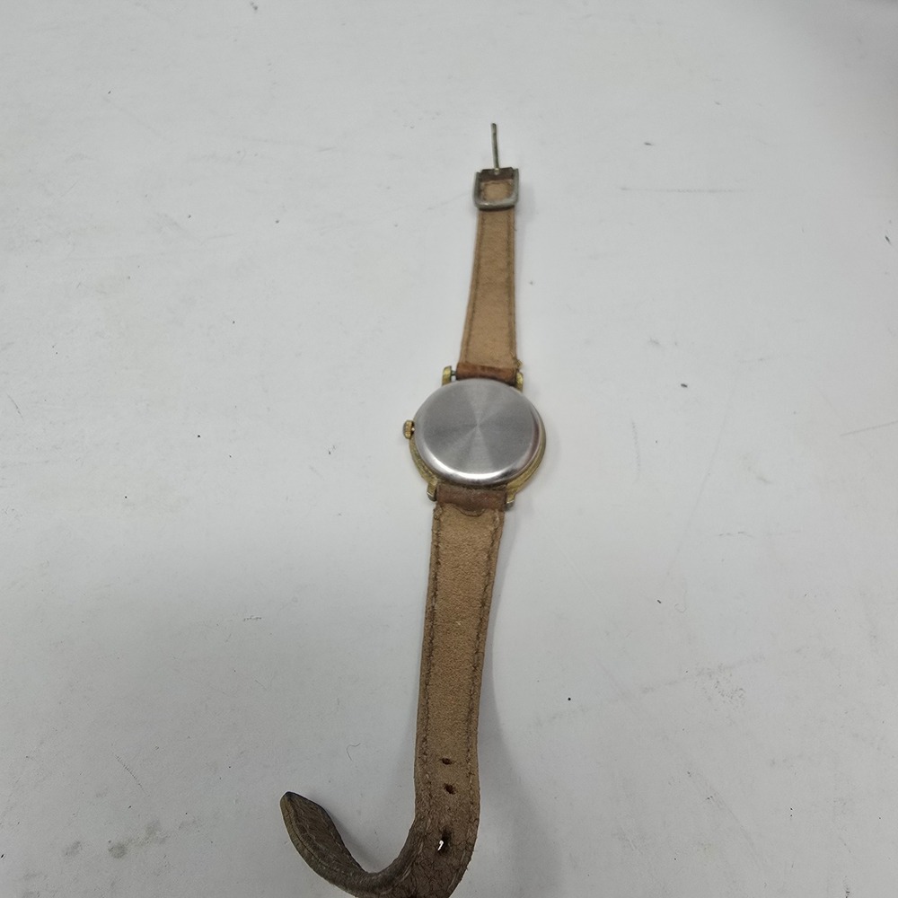 Vintage Moon Phase Celestial Quartz Watch Brown Leather Strap Roman Numerals - Picture 3 of 4